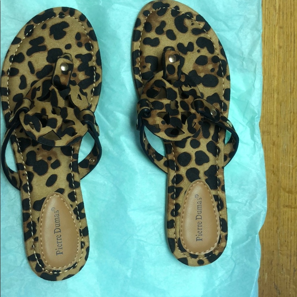 Pierre Dumas cheetah sandals NWOB
